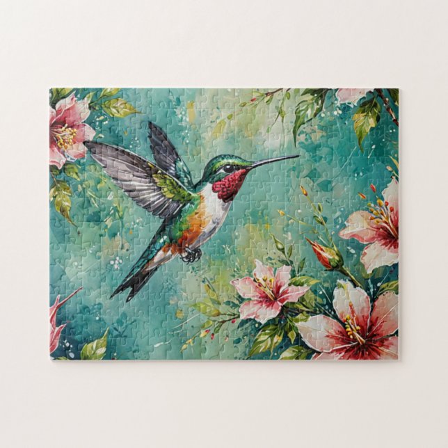 Kolibri & Blütenpracht (Horizontal)