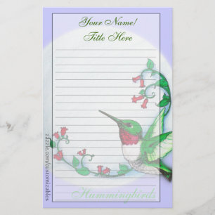 Kolibri-Briefpapier Briefpapier