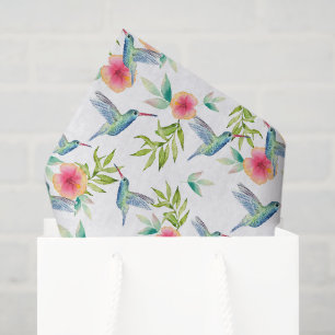 Kolibri-Dekupierspapier, Gartenblumen Seidenpapier