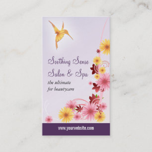 Kolibri-Gänseblümchen-Ästhetik-Salon Visitenkarte