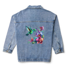 Kolibri-Garten-Denimjacke