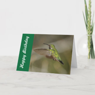 Kolibri-Geburtstags-Karte Karte