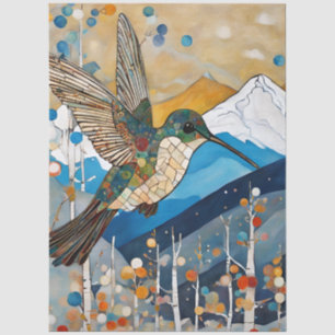 Kolibri Glück Decoupage Seidenpapier