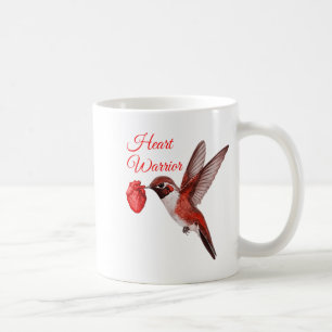 Kolibri-Herz-Krieger-Herzkrankheit-Bewusstsein Kaffeetasse
