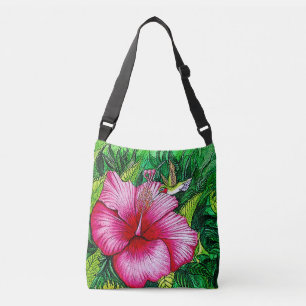 Kolibri Hibiskus Tragetaschen Mit Langen Trägern