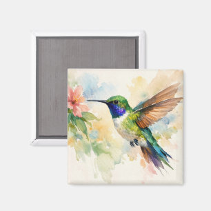 Kolibri in Aquarell Magnet
