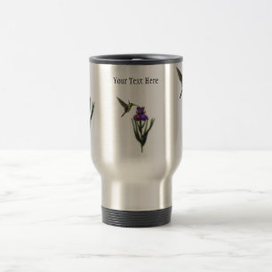 Kolibri-Iris-Blumen-Reise-Tasse Reisebecher