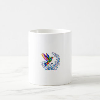 Kolibri-Juwel-Brunnenspiel in funkelnden Farben Kaffeetasse