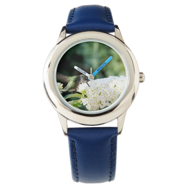 Kolibri Kinder Glitter Uhr (Vorderseite)