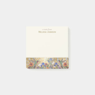 Kolibri Klimt Stil Personalisierter Benutzername Post-it Klebezettel