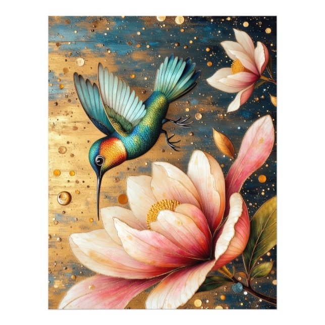 Kolibri-Kunst Fotodruck (Vorne)