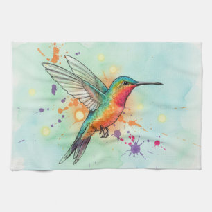 Kolibri-Kunst Geschirrtuch
