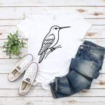 Kolibri-Linienkunst – Vogelillustration