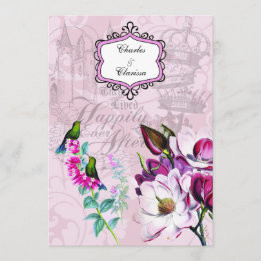 Kolibri-Magnolien-12x18, das Einladung Wedding ist