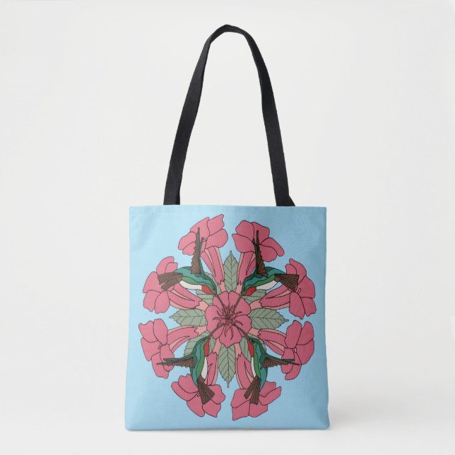 Kolibri Mandala Tasche (Vorderseite)
