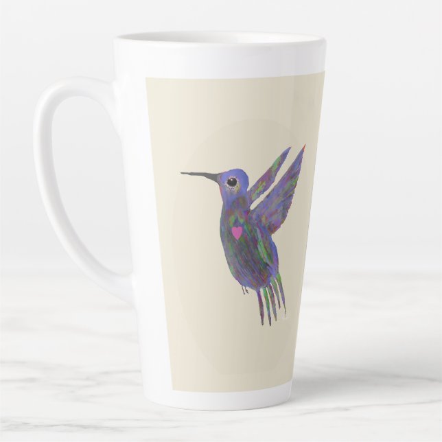 Kolibri mit Herz Milchtasse (Links)