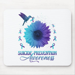 Kolibri Mit Sonnenblume Suizidpräventionspreis Mousepad