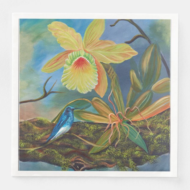 Kolibri Papierserviette Dinner (Vorderseite)