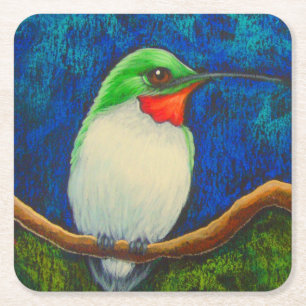 KOLIBRI-PAPIERUntersetzer Rechteckiger Pappuntersetzer