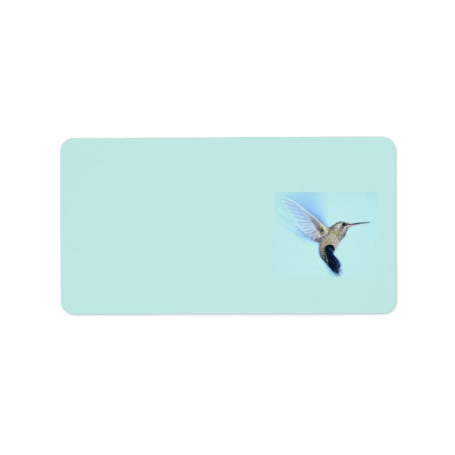 Kolibri-Rücksendeadressen-Aufkleber Adressaufkleber (Vorne)