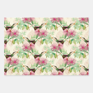 Kolibri-Serie Design Sieben Geschenkpapier Set