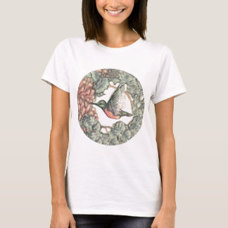Kolibri u. Blumen T-Shirt
