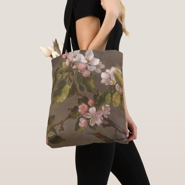 Kolibri und Apple-Blüten Tasche (Von Nahem)