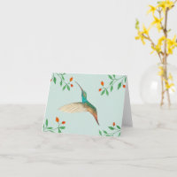 Kolibri und Blumen