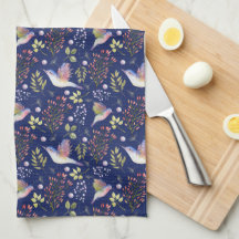 Kolibri- und Blumenmuster Benutzerdefinierter Hint
