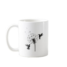Kolibri und Löwenzahnblüten-Naturkunst