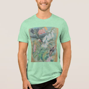 Kolibri- und Motten-T-Shirt Tri-Blend Shirt