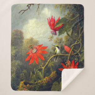 Kolibri und Passionsblumen Malerei Sherpadecke