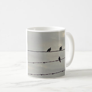 Kolibri und Tauben 🕊️ in Silhouette Kaffeetasse