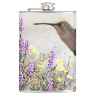 Kolibri und Wildblumen Digitale Kunst Flachmann