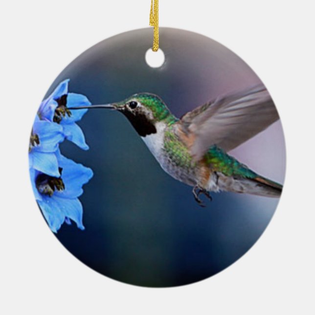 KOLIBRI-VERZIERUNG KERAMIKORNAMENT (Hinten)