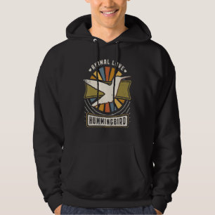 Kolibri Vintage Klassiker Retro Tier Hoodie