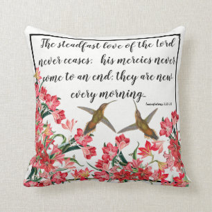 Kolibri-Vogel-Blumen-Gott-Liebethrow-Kissen Kissen