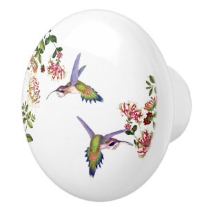 Kolibri-Vogel-Blumen-Tier-Tier-Griff Keramikknauf