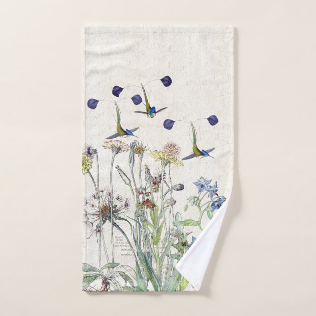 Kolibri-Vögel Catsear Blumen-Bad-Tuch-Set Badhandtuch Set (Handtuch)