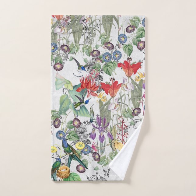 Kolibri-Vogel-Himmels-Bad-Tuch-Set Badhandtuch Set (Handtuch)