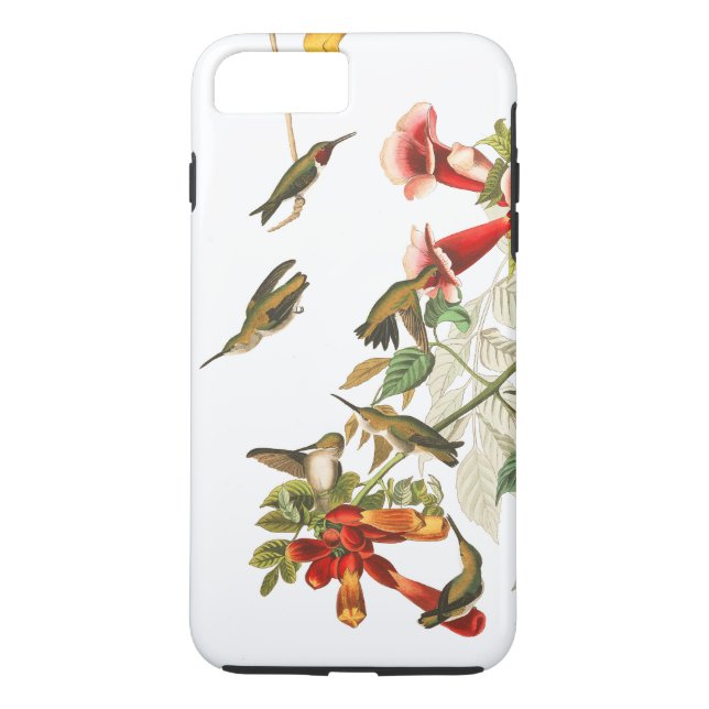 Kolibri-Vogel-Tier-Blumen iPhone 7 Fall Case-Mate iPhone Hülle (Rückseite)
