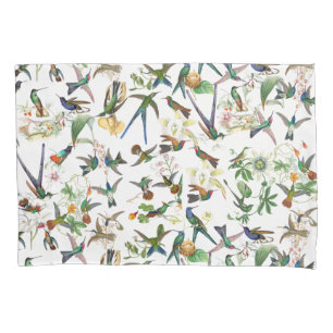 Kolibri-Vogel-Tier-Blumen-Kissenbezug Kissenbezug