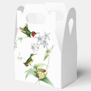 Kolibri-Vogel-Tier-Nest-Tier-Blumen Geschenkschachtel