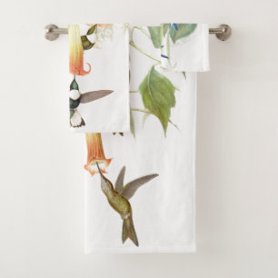 Kolibri-Vogel-wild lebende Tiere verlassen Badhandtuch Set
