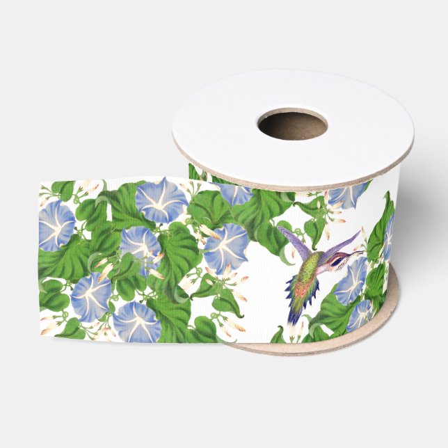 Kolibri-Vogel-Winden-BlumenBlumen Ripsband (Spule)