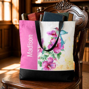 Kolibri-Wasserfarben-personalisierte-Tasche Tasche