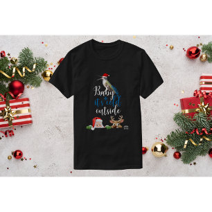 Kolibri-Weihnachts-Shirt-Baby es ist kalt draußen T-Shirt