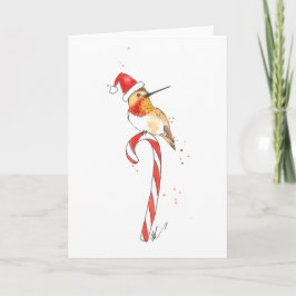 Kolibri-Weihnachtskarte Feiertagskarte