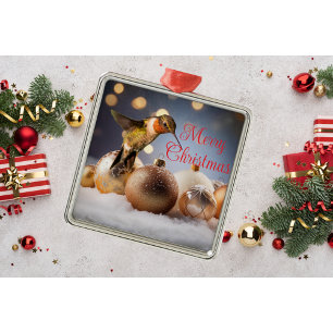 Kolibri-Weihnachtskarten-Metallschmuck Ornament Aus Metall