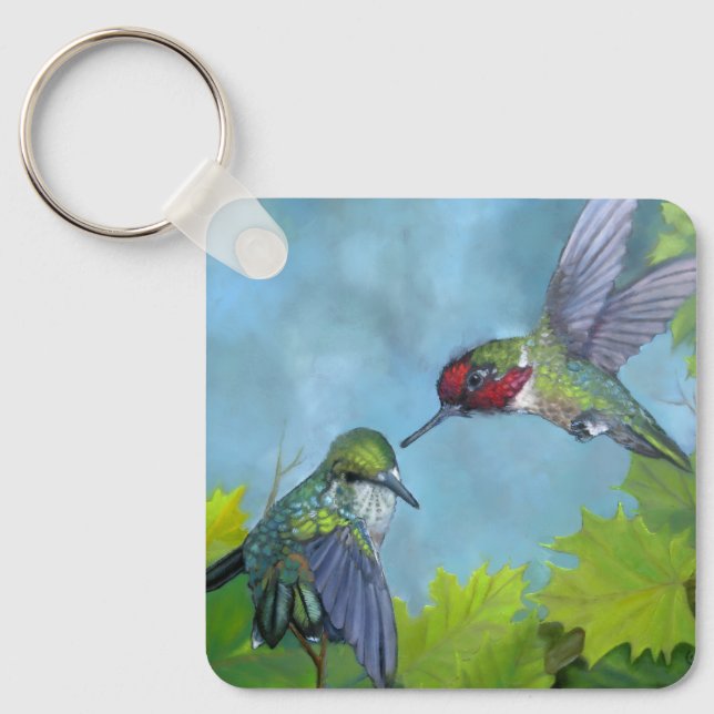 Kolibri-Werbeanhänger  Schlüsselanhänger (Vorderseite)